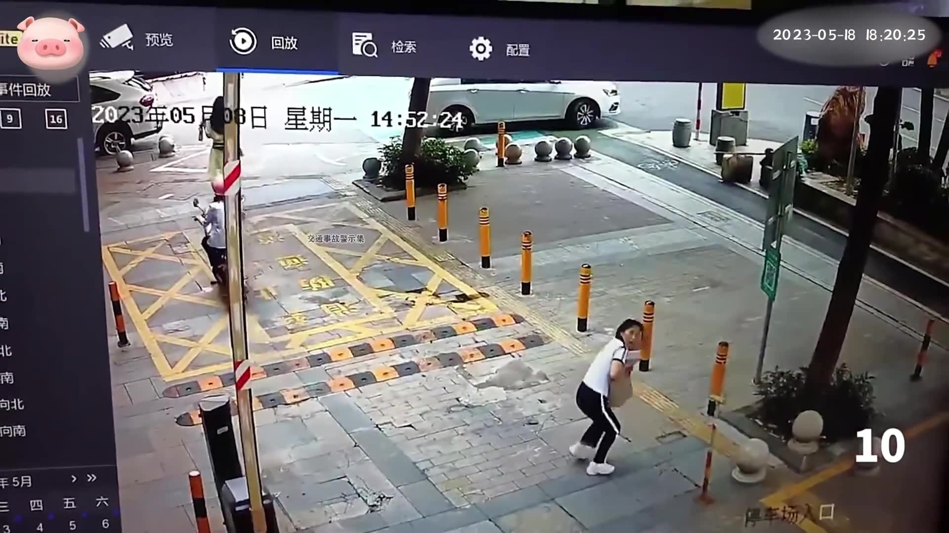 妻子赌气顶着丈夫开车，结果不小心追尾前车！丈夫当场报废