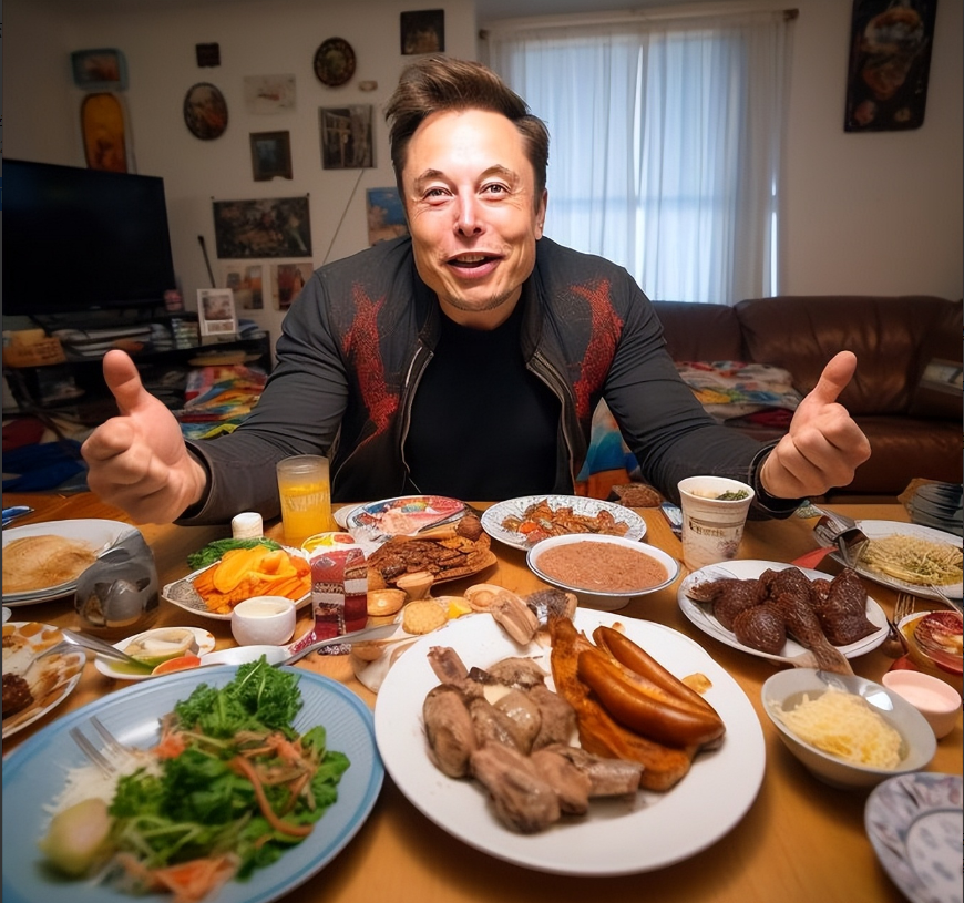 看完世界首富马斯克的晚餐，我一点都不羡慕！