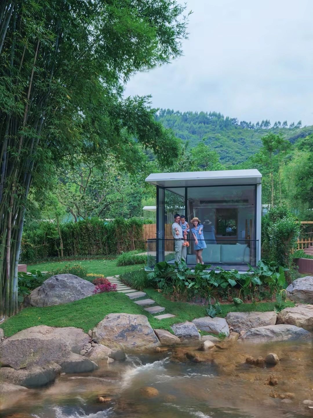 国庆广深露营，森系溪谷露营地一站式遛娃