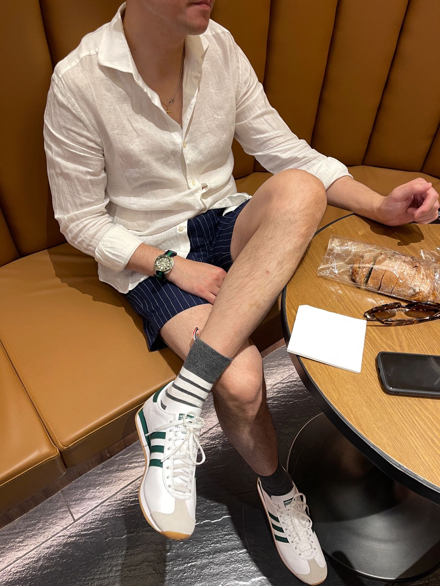 夏季亚麻风格穿搭分享