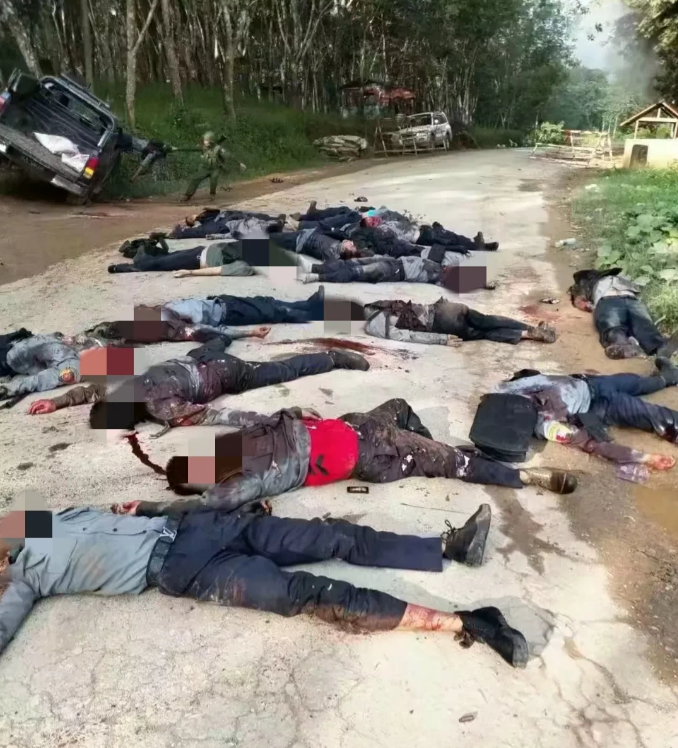 缅北地区已经睡去的伪军，这些人残害中国人毫不手软，残忍无比，在街上他们能随意抓中