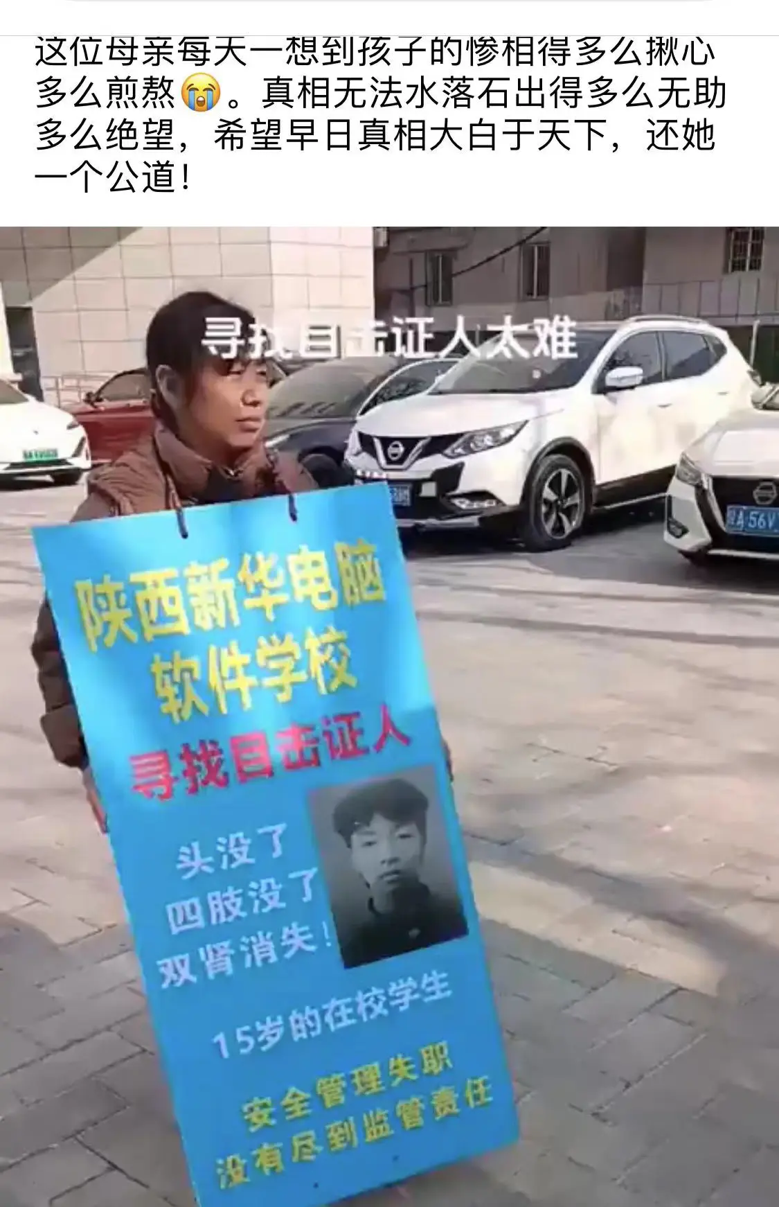 为这位母亲哭泣！