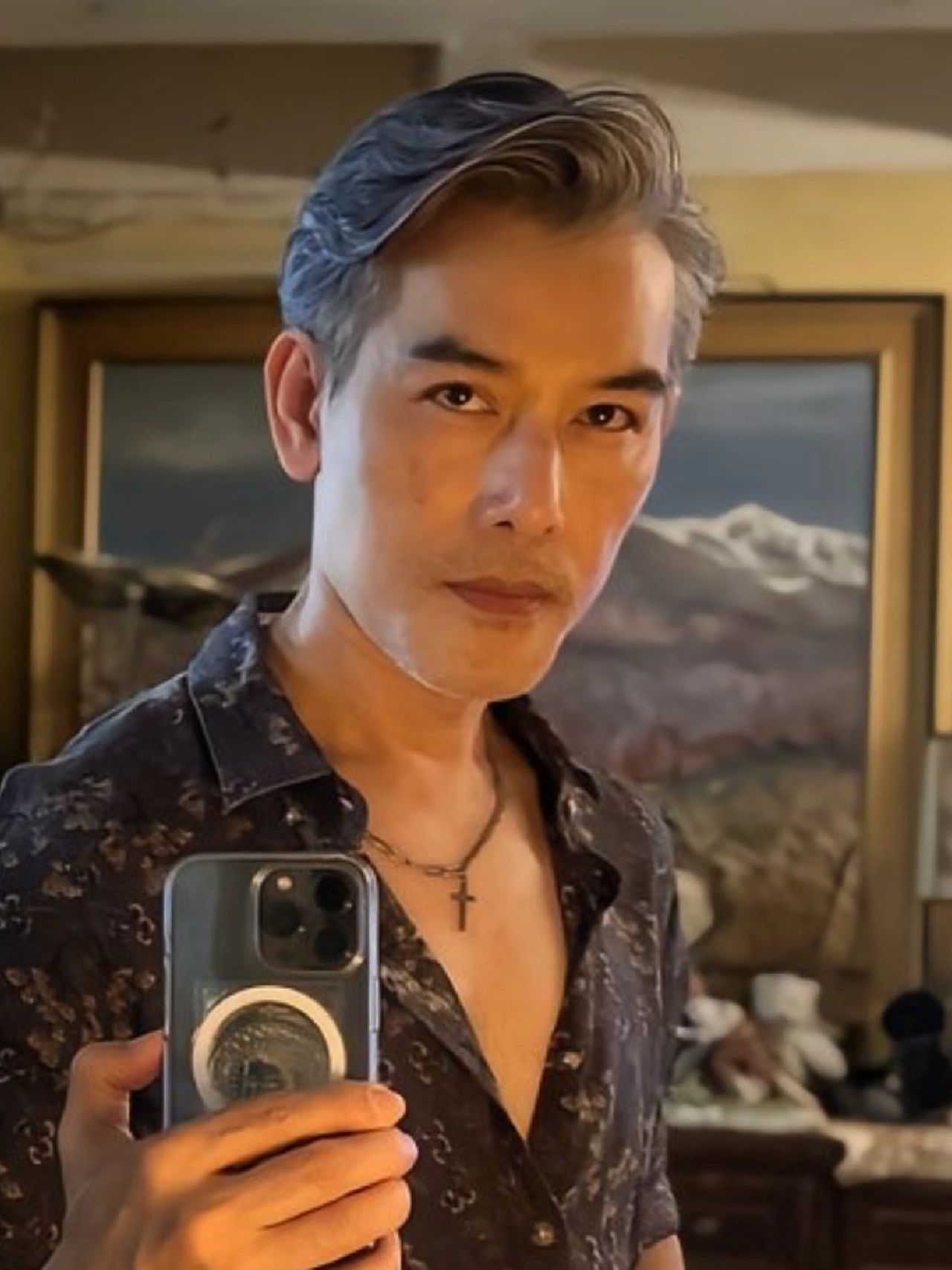 大叔的发型真的就是帅啊