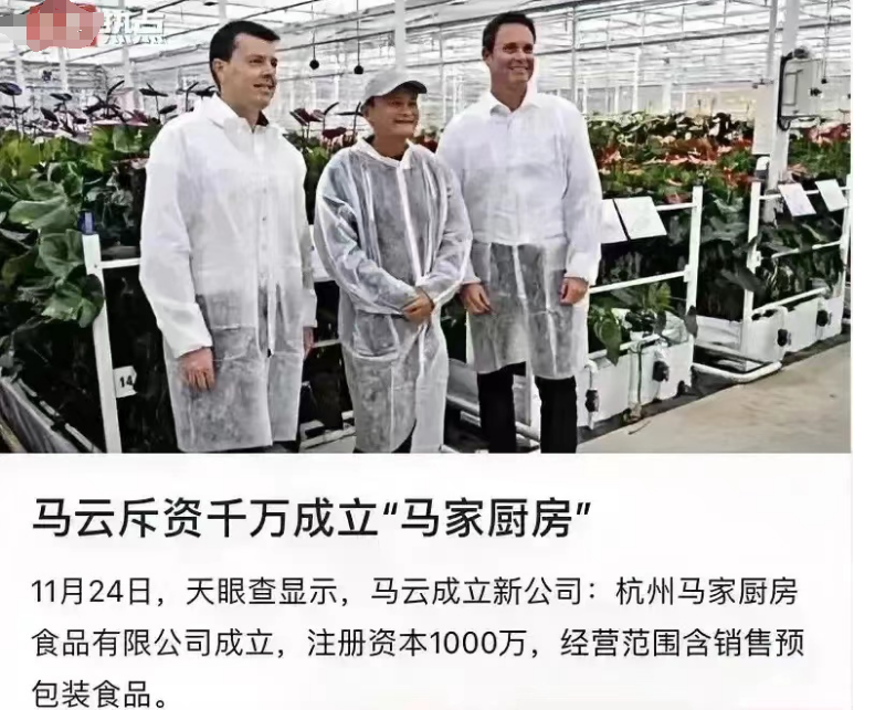 马云只能是马云，永远成不了马斯克。

看到马云斥资千万成立“马家厨房”这是准备收