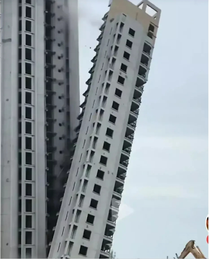 一家装修公司在装修的过程中，拆断了两条承重柱，导致整栋大楼发生了倾斜，预计造成的