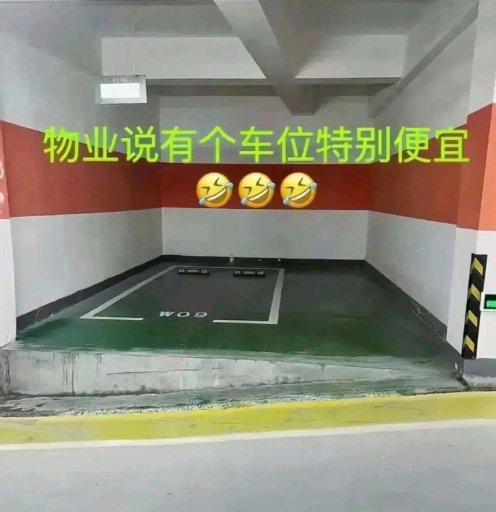贪小便宜吃大亏

老公被物业给忽悠着花了8万块钱买了这么个车位

买之前计划着在