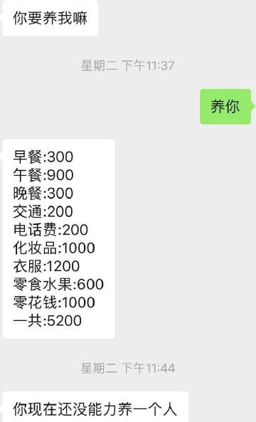 到了喜欢的年纪，没有养她的实力。 ​