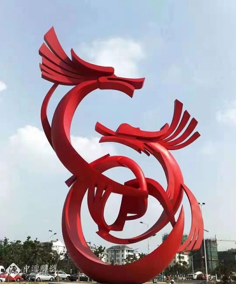 不锈钢龙雕塑, 承载着中华文脉的传承之魂