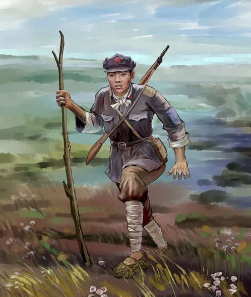 1935年，一个十三岁的小红军战士在长征的路上突然尿急，茫茫草地他找了一处准备解