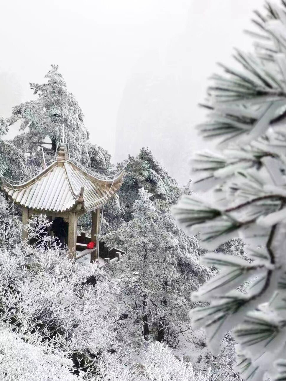 南岳衡山赏雪啦！