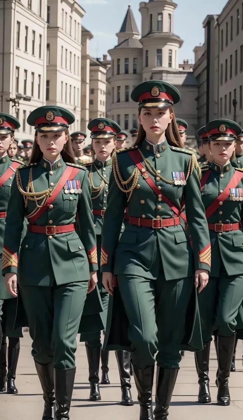 这位令人注目的女性军人究竟来自哪个国家？她的外貌实在太吸引眼球了。然而，单纯从外