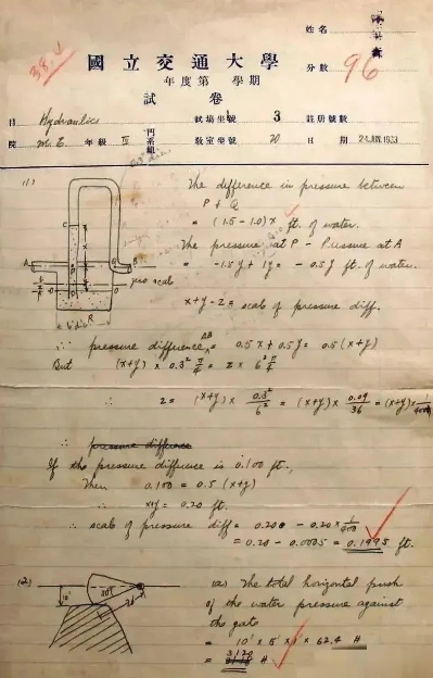 面对钱学森大学时的考试试卷，有没有能看懂的，有什么想说的？