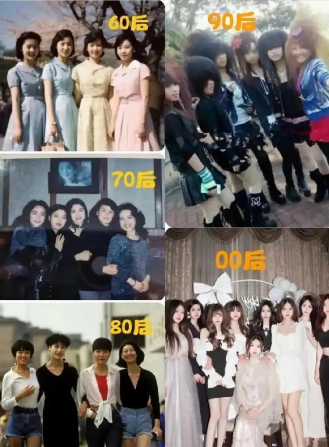 说实话，你觉得哪个年代的人最漂亮