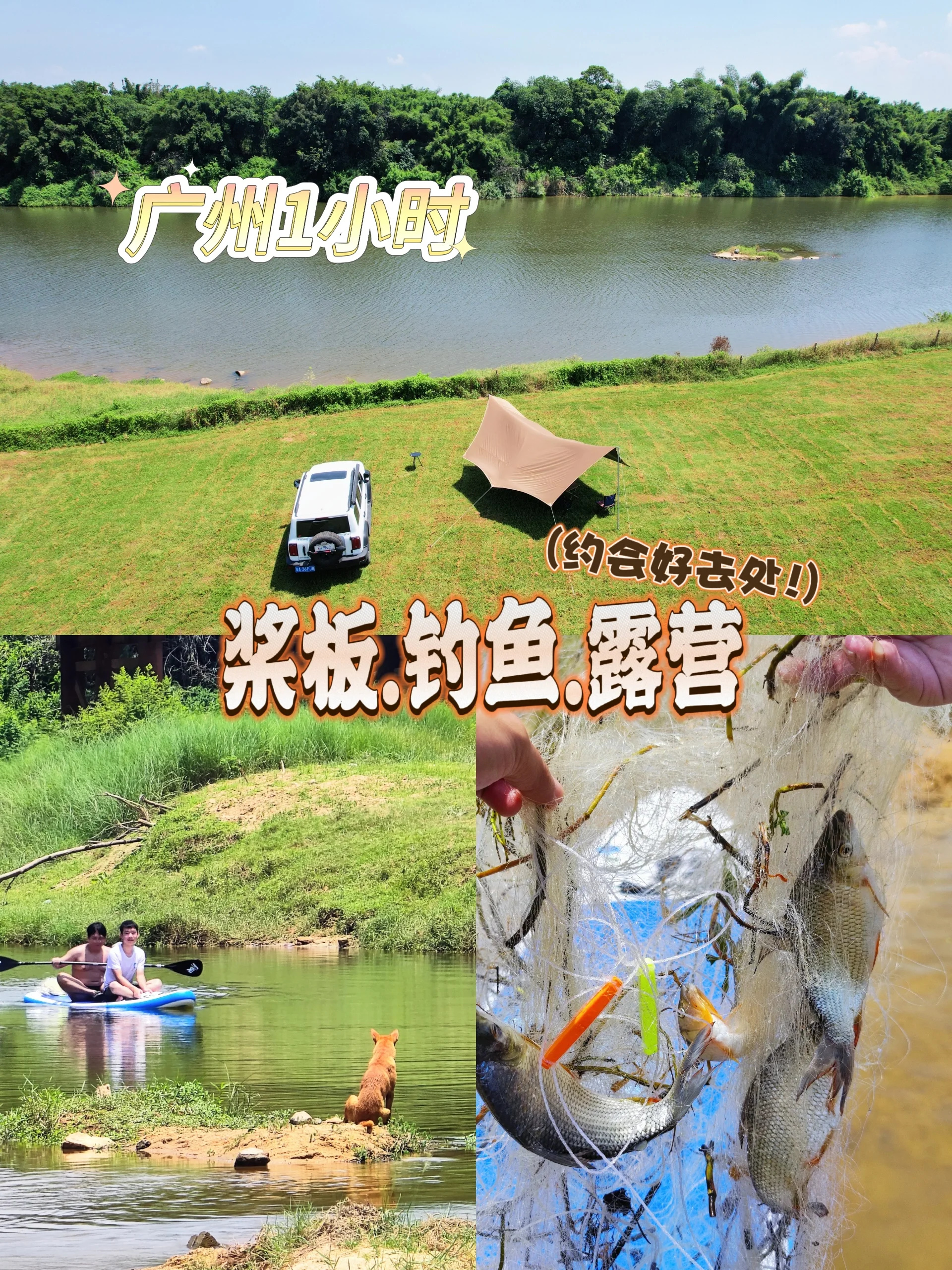 广州1小时，又一个玩水钓鱼露营好地方