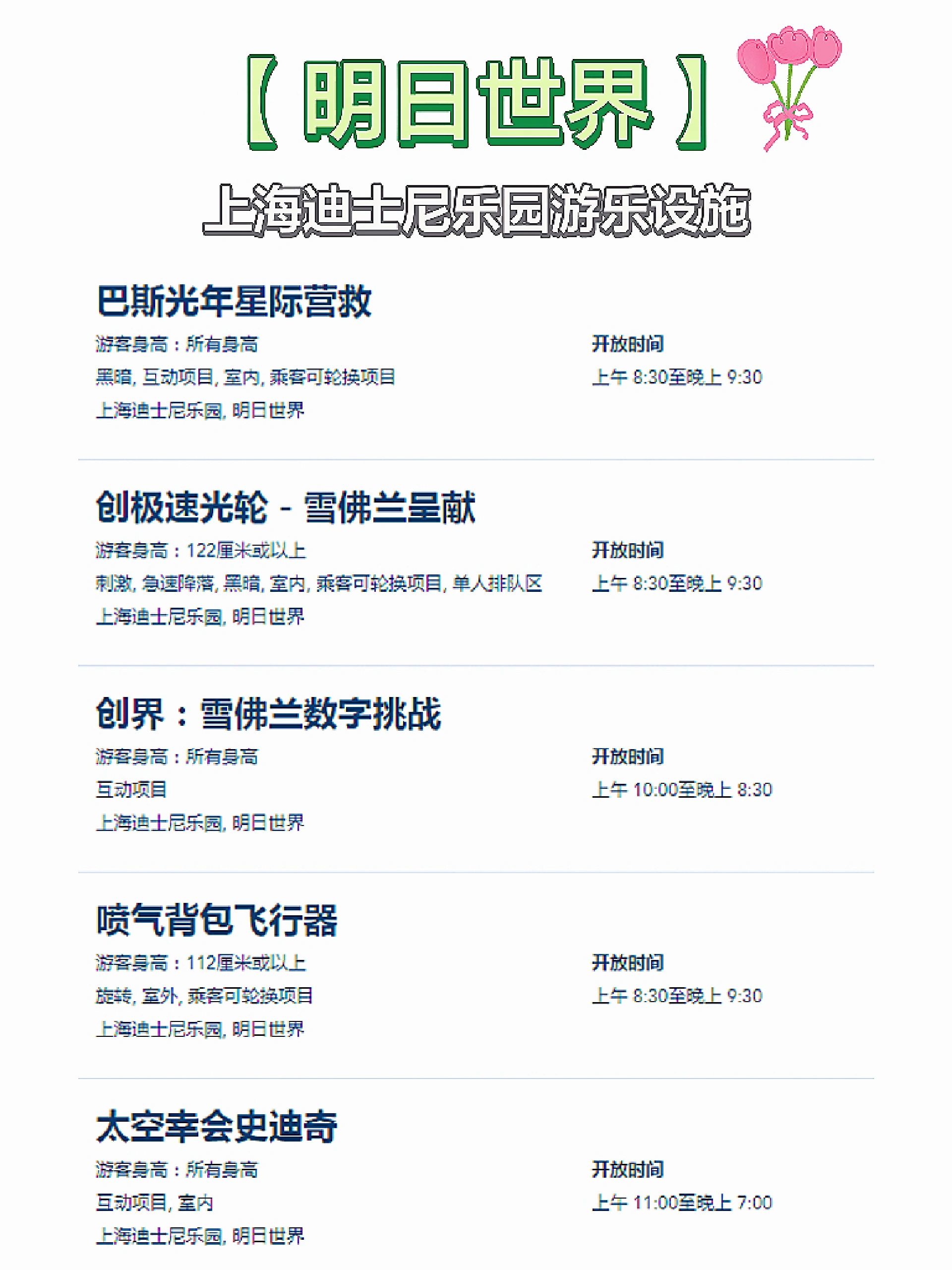 🔥干货！迪士尼最新攻略｜娱乐设施+交通