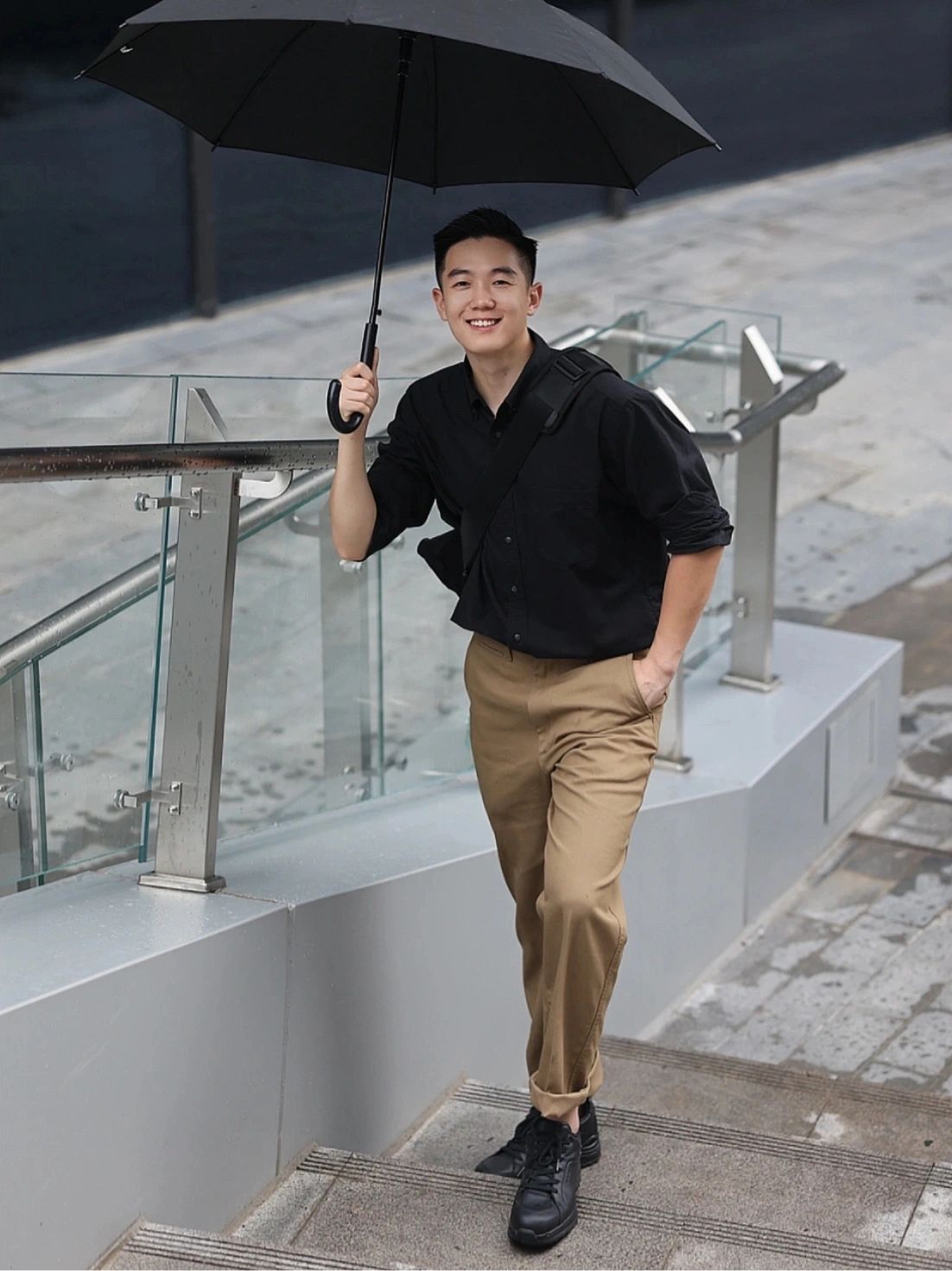 职场户外四套男士约会帅气穿搭