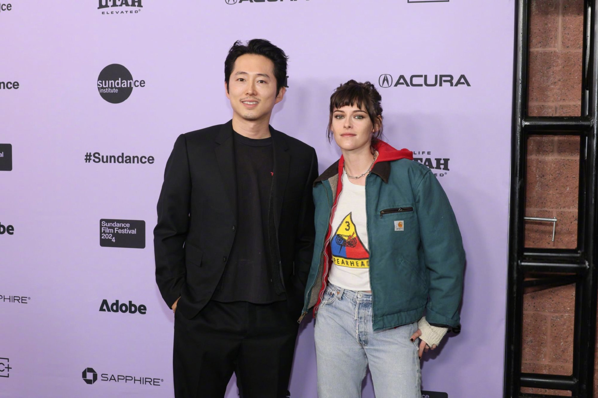 克里斯汀·斯图尔特、史蒂文·元出席电影《爱我》（Love Me）圣丹斯电影节首映
