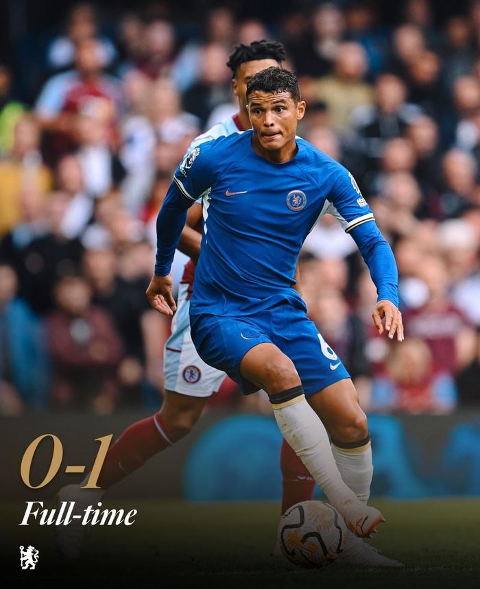 切尔西0-1维拉！1胜2平3负拿5分排第14！
英超第6轮，切尔西主场0-1不敌