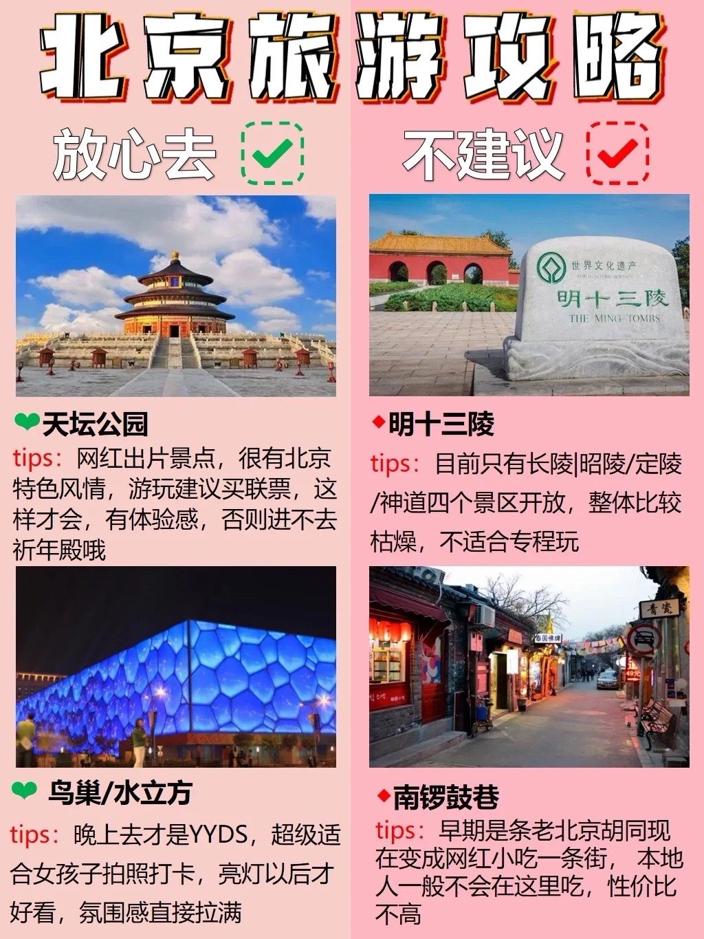 北京旅游攻略 ️带父母小孩去北京必看攻略