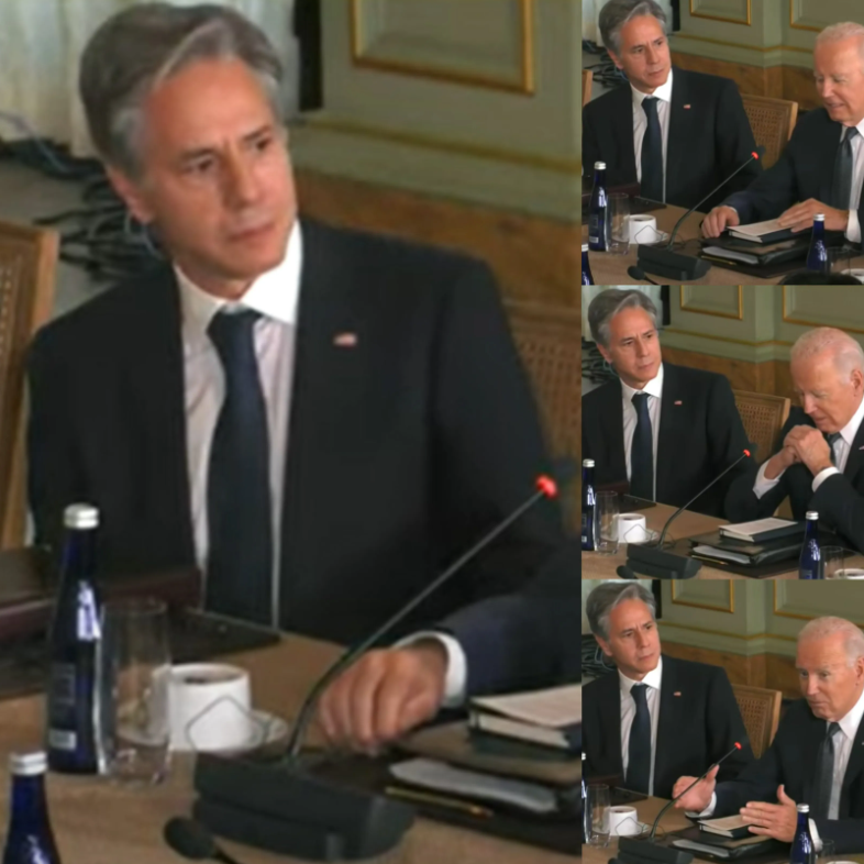 这是布林肯怕拜登念错稿子吗？[大金牙]#旧金山# 

一是礼貌，总统讲话，侧身关