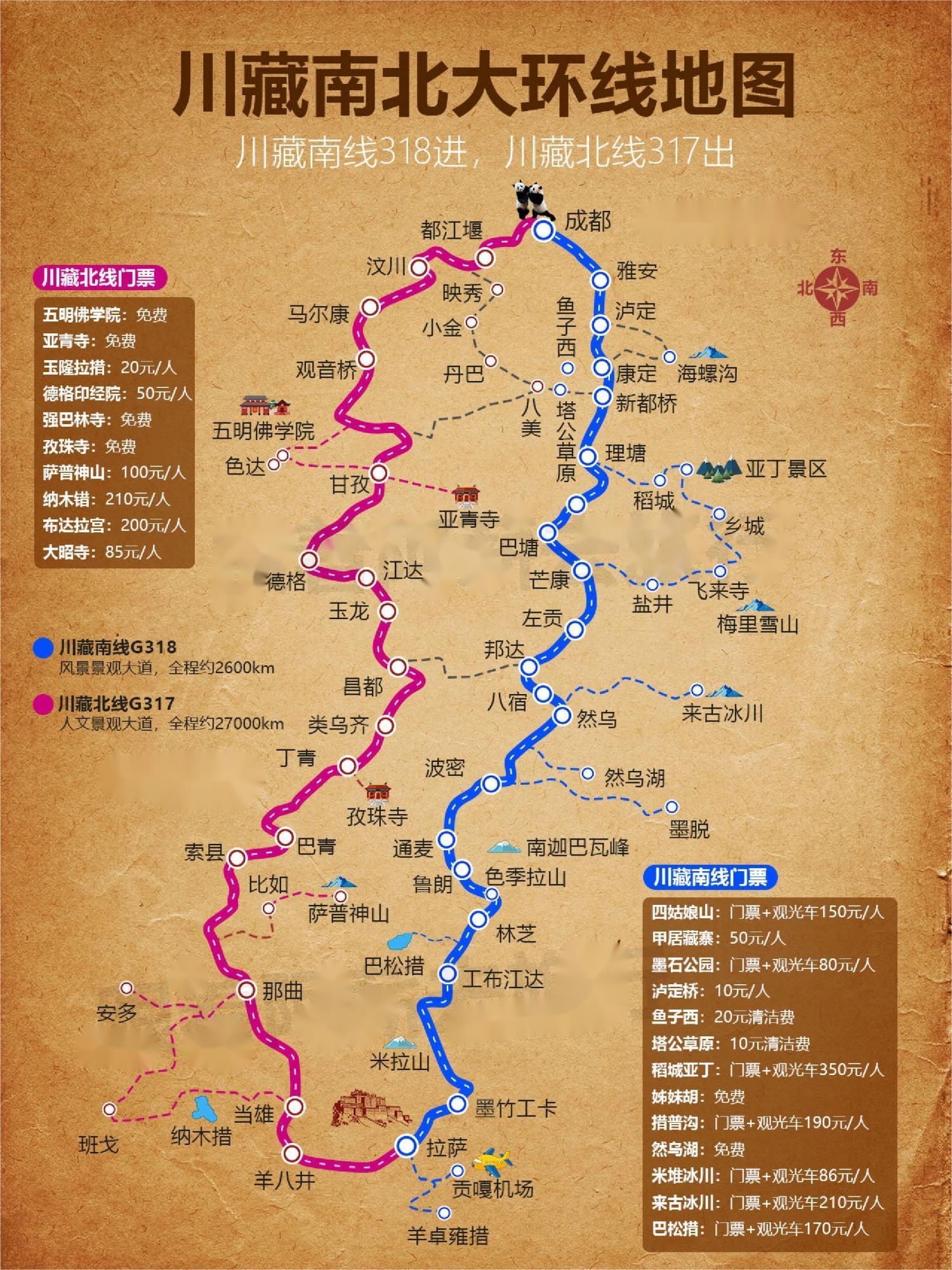 川藏大环线318+317，风景人文之旅
