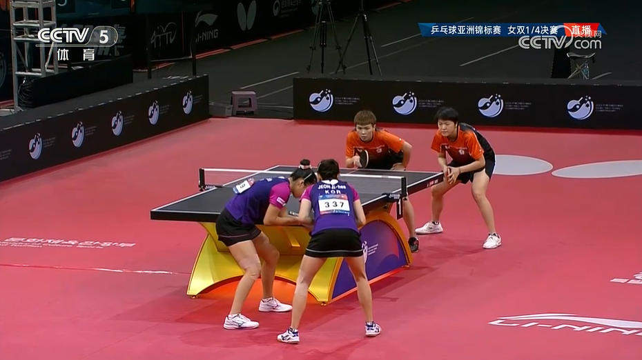 CCTV5几个意思？同时间的乒乓球亚锦赛女双1/4决赛，有陈梦/王曼昱VS印度组