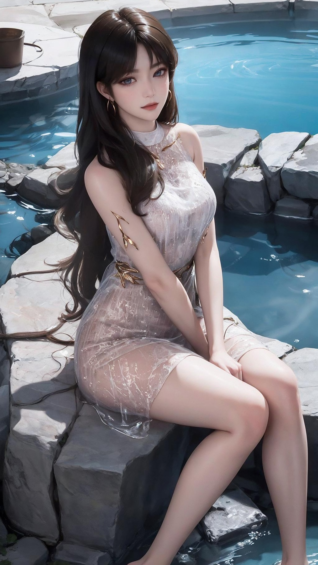 国漫女神｜《遮天》李小曼AI高清手机壁纸：叶凡初恋女友，气质灵润，清丽动人！