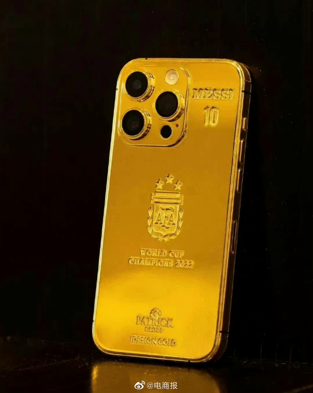 梅西买苹果手机送给队友，17.5万英磅定制35台24K金iPhone，这沉甸甸的