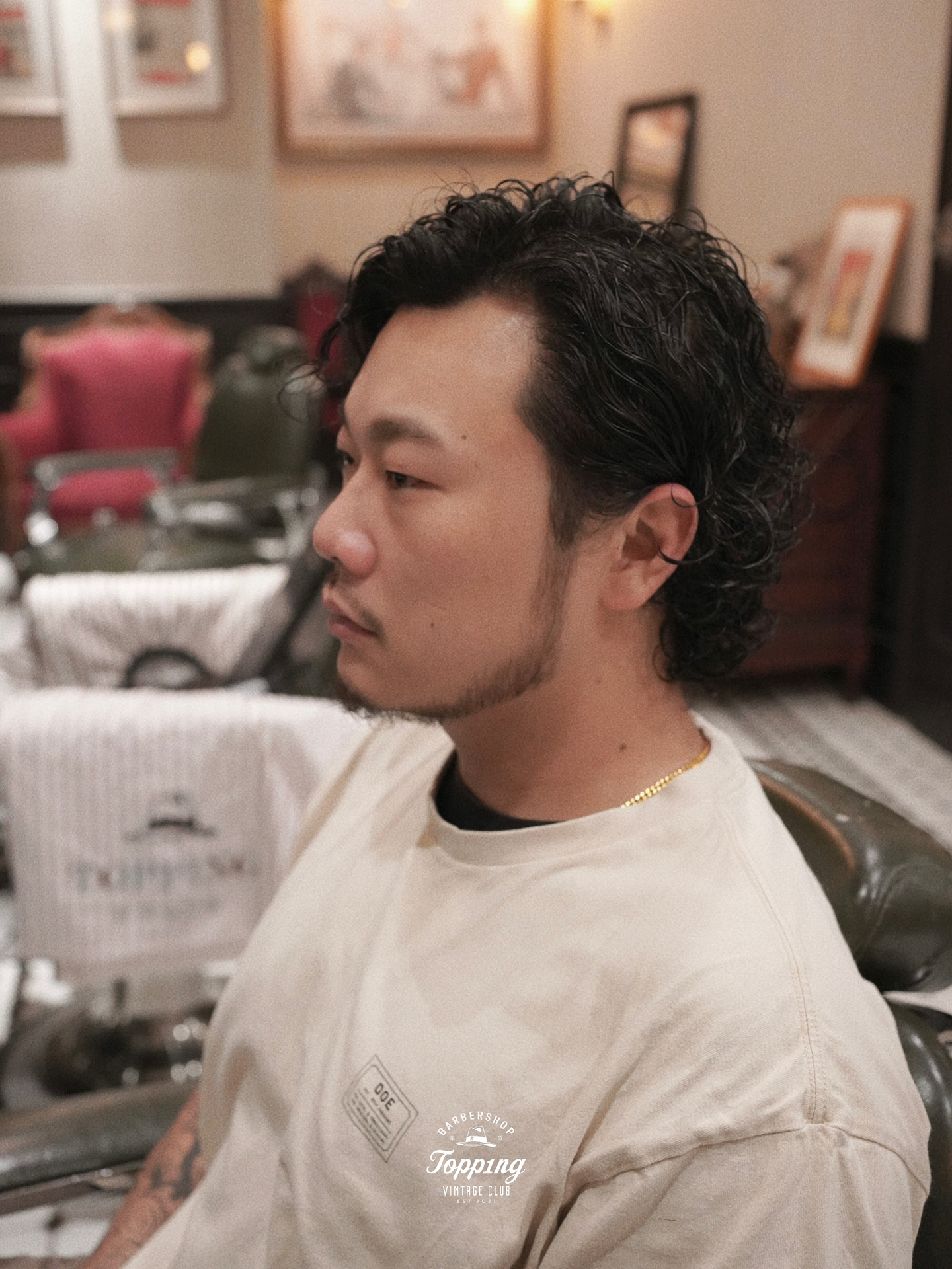日系卷发，硬汉也可以留长发