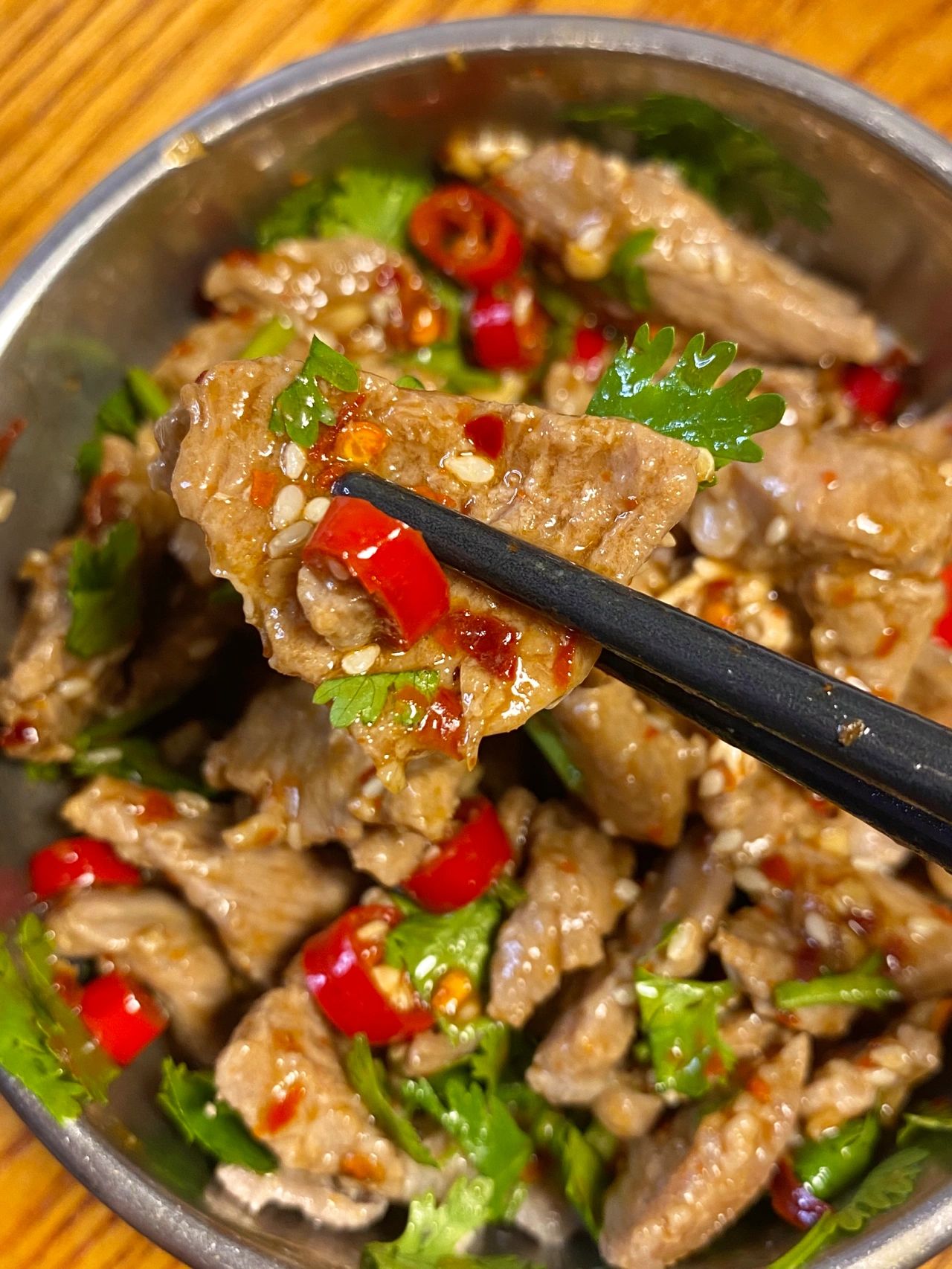 凉拌牛肉#煮熟的牛肉怎么做好吃#