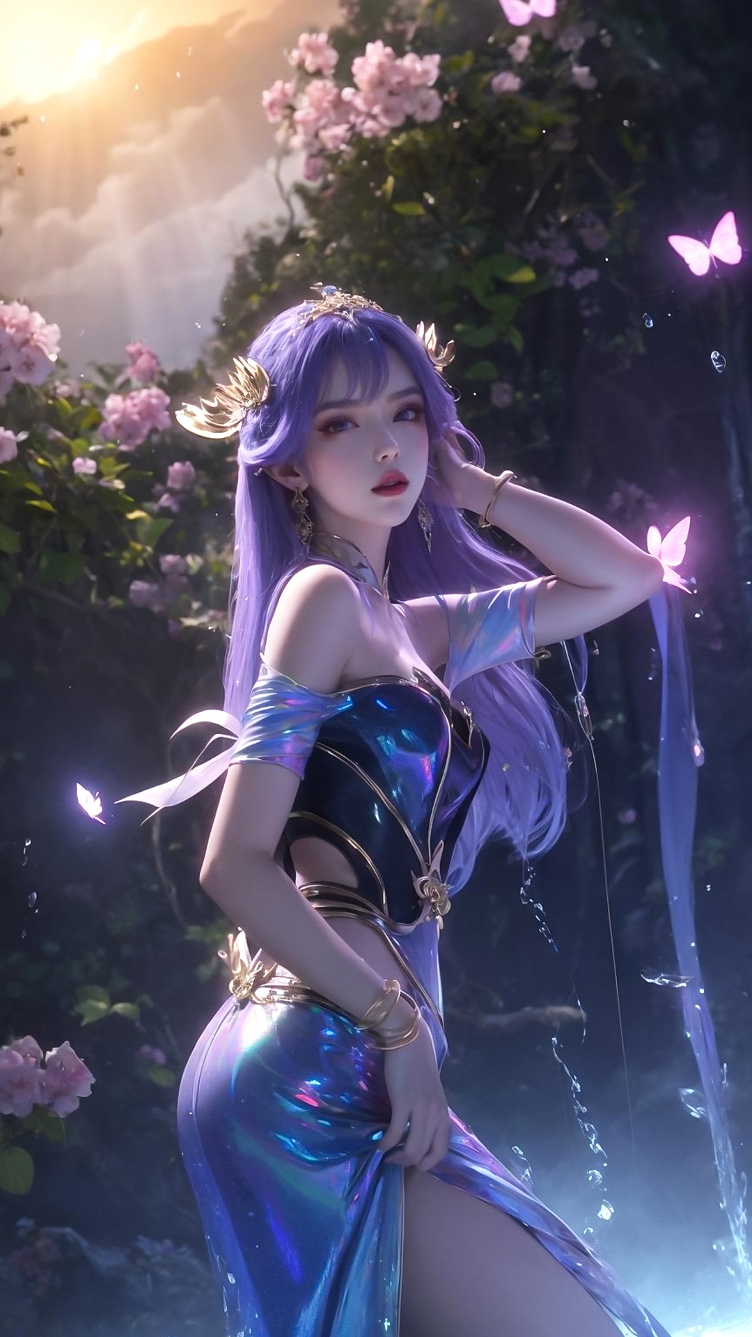 国漫女神AI绘画｜《百炼成神》天穹4K高清无水印手机壁纸推荐！