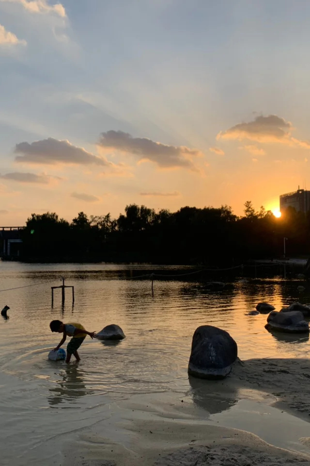 上海亲子🌈魔都唯一的白沙滩，免费！