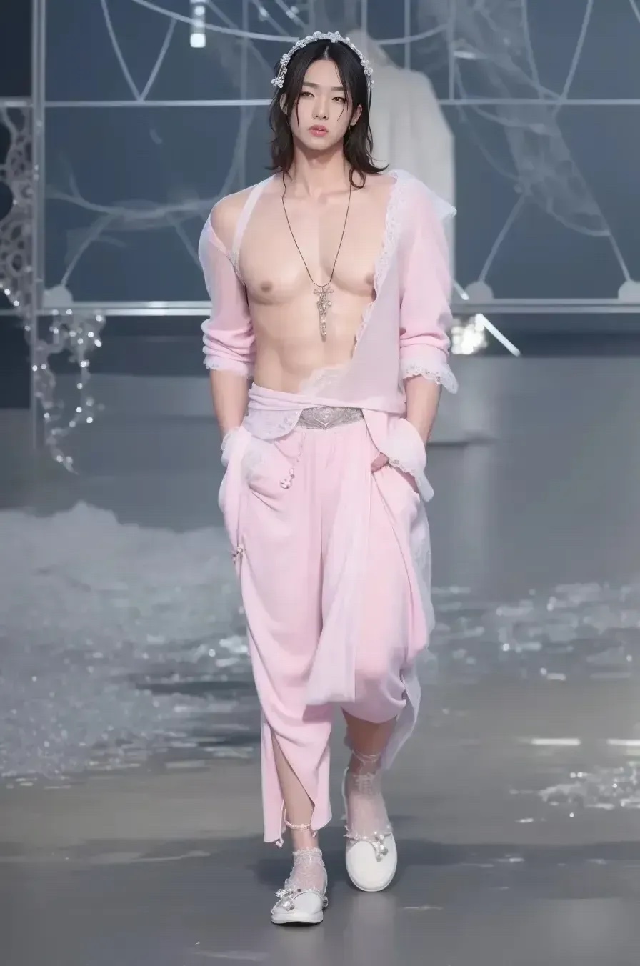 看了半天也不知这模特是男还是女？
它有着男人魁梧的身材兼并有着女人秀美的脸庞，打