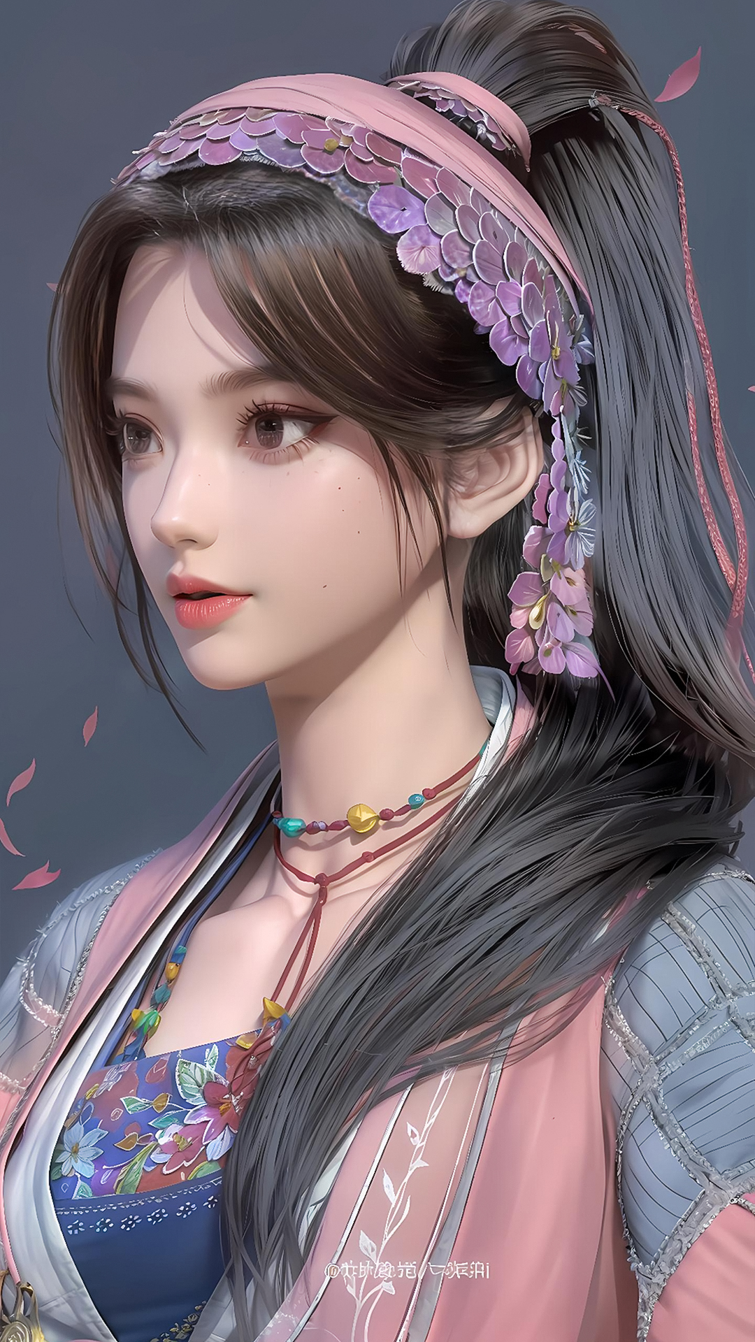 《眷思量》国漫女神屠丽高清AI无水印手机壁纸！