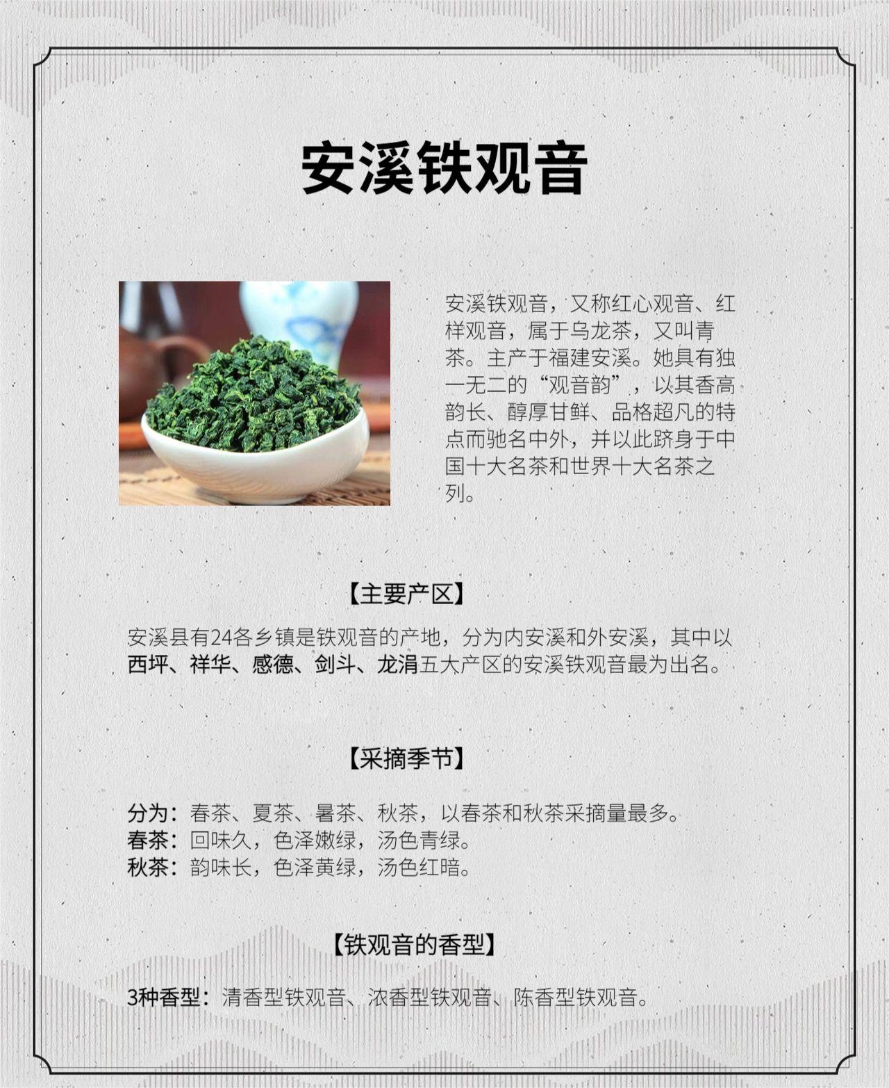 安溪铁观音三大香型#铁观音产地#