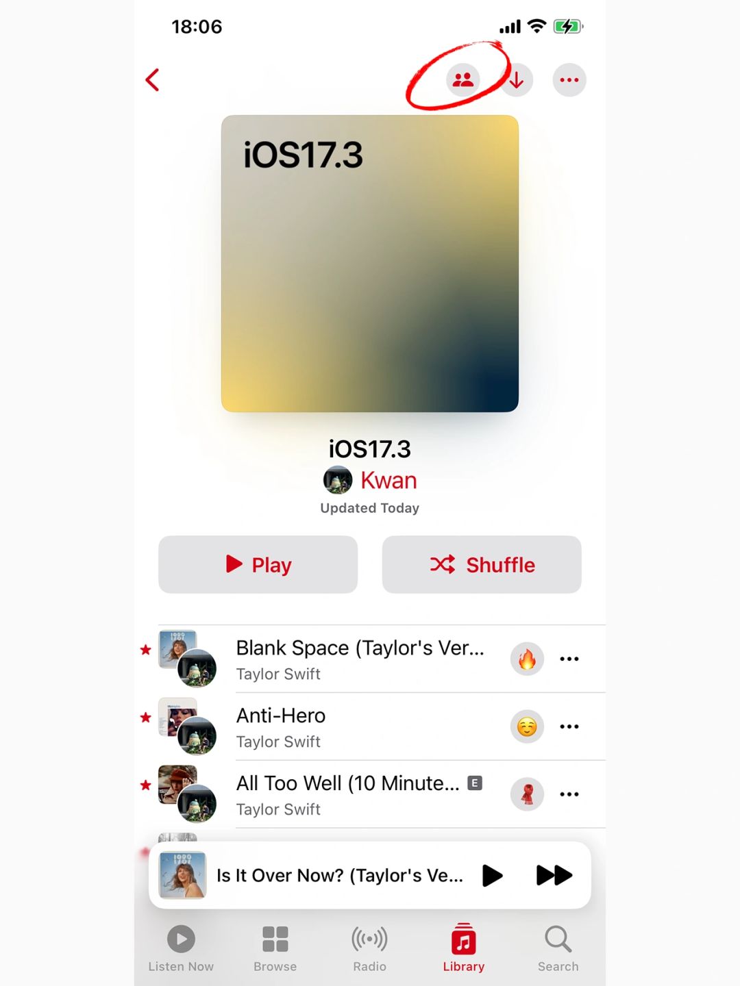 iOS17.3 和朋友分享你的Apple Music吧😎
Apple Musi