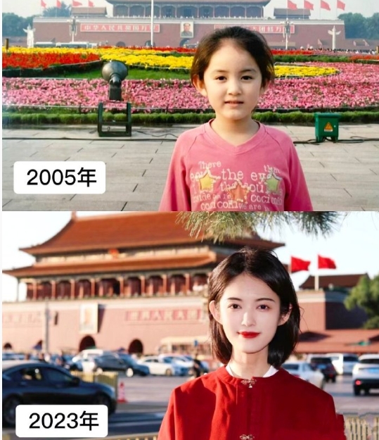 生在红旗下，长在春风里
这就是独属于中国女孩的国泰民安脸…… ​​​