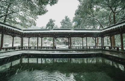 【 窗前赏雪、炉边沏茶 … 】