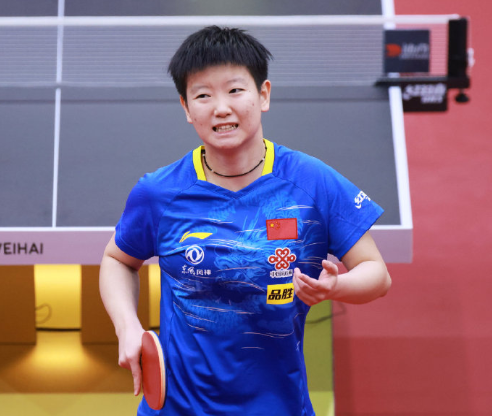 女单半决赛孙颖莎𝟯-𝟮陈幸同【14-12，9-11，8-11，11-3，11