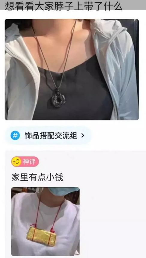 多么朴实无华的项链。