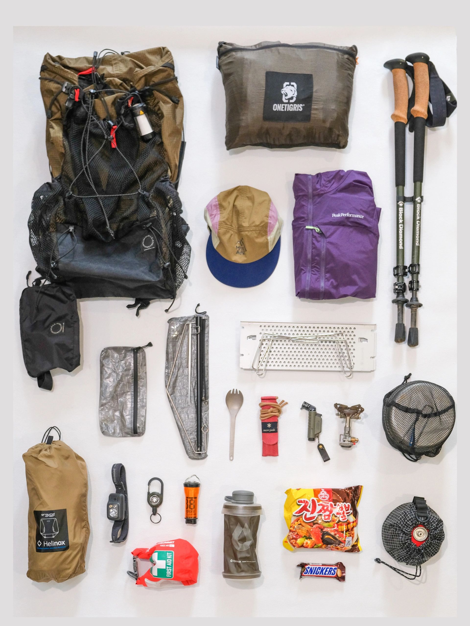 超轻徒步露营一日出行装备清单