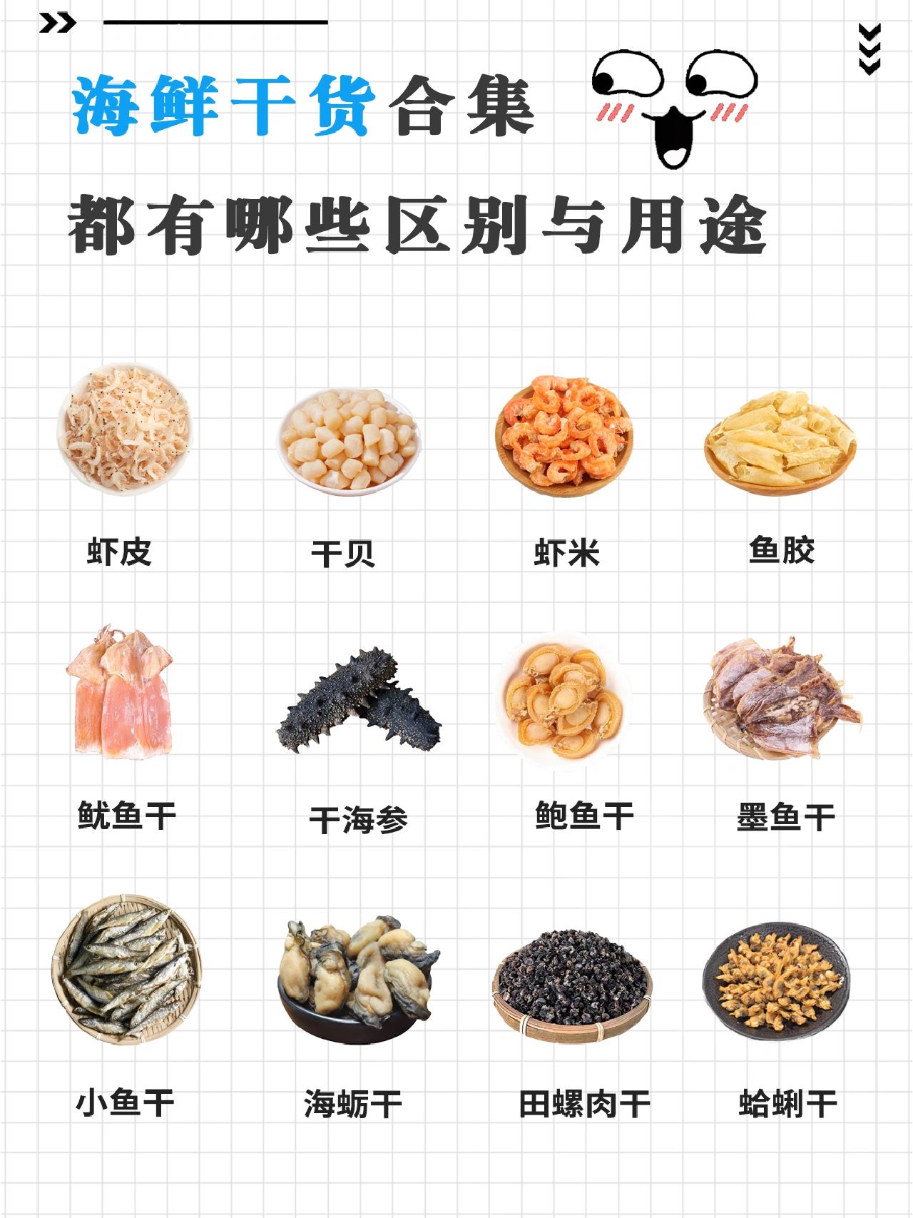 常见海鲜干货#干货种类大全集#