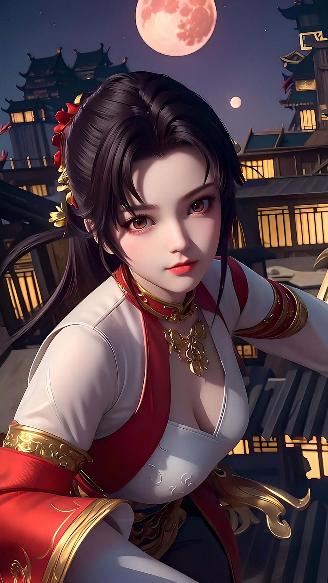 二次元女神｜《王者荣耀》云缨AI高清手机壁纸：荡青冥，越关山，飞入尘寰家万千！