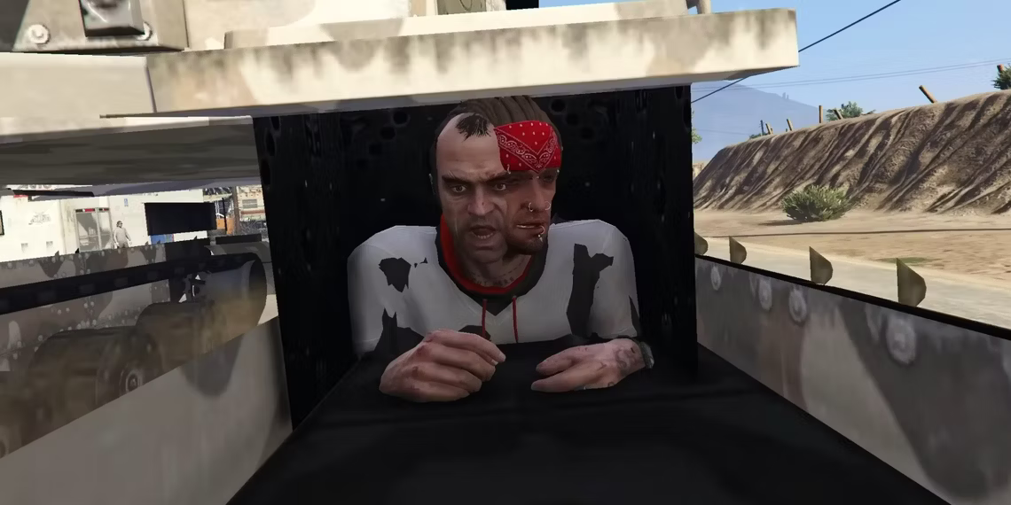 GTA 5 视频将游戏中最有趣的故障集中在一个地方