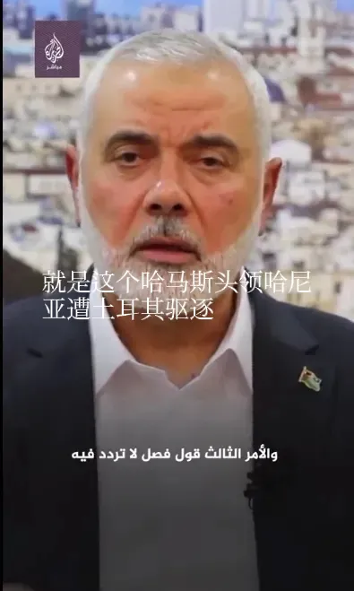 土耳其这次又站对了方向，老埃真的很有决断，
土耳其政府作出决定，驱逐哈马斯领导人
