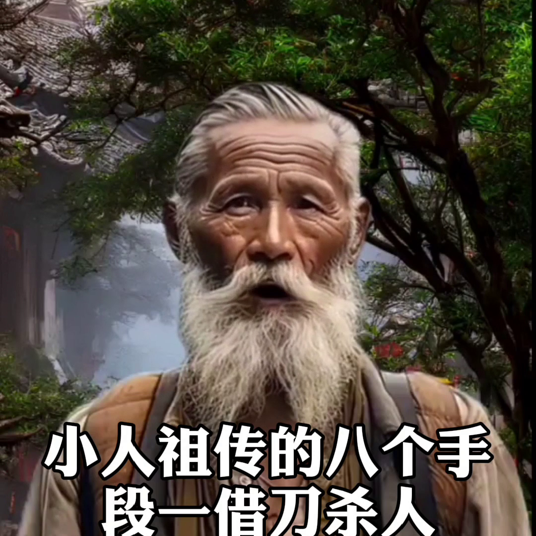 小人的祖传八招。
·1、借刀杀人、挑拨离间，给你树敌，制造矛盾，让别人来对付你。