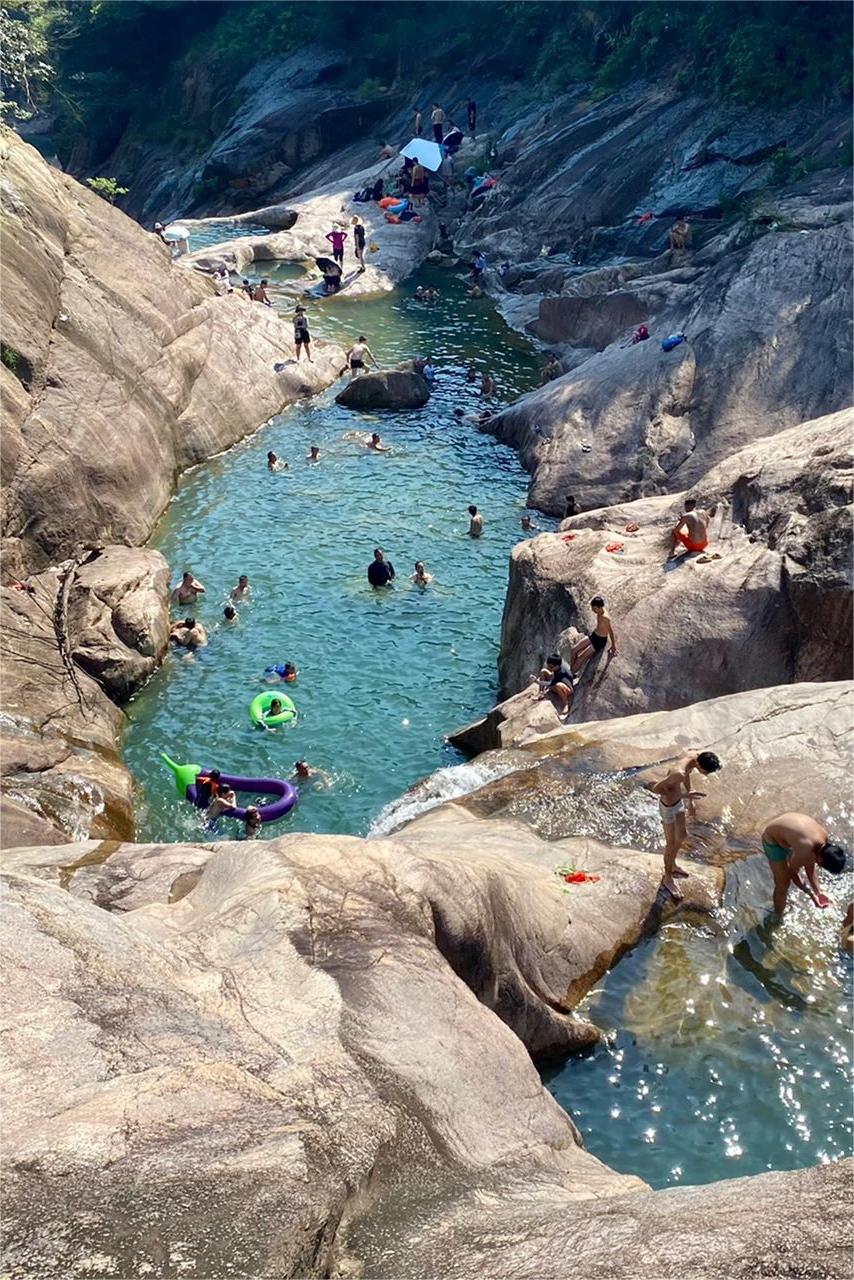 受不了40°的广州了，去大丰门跳水吧！