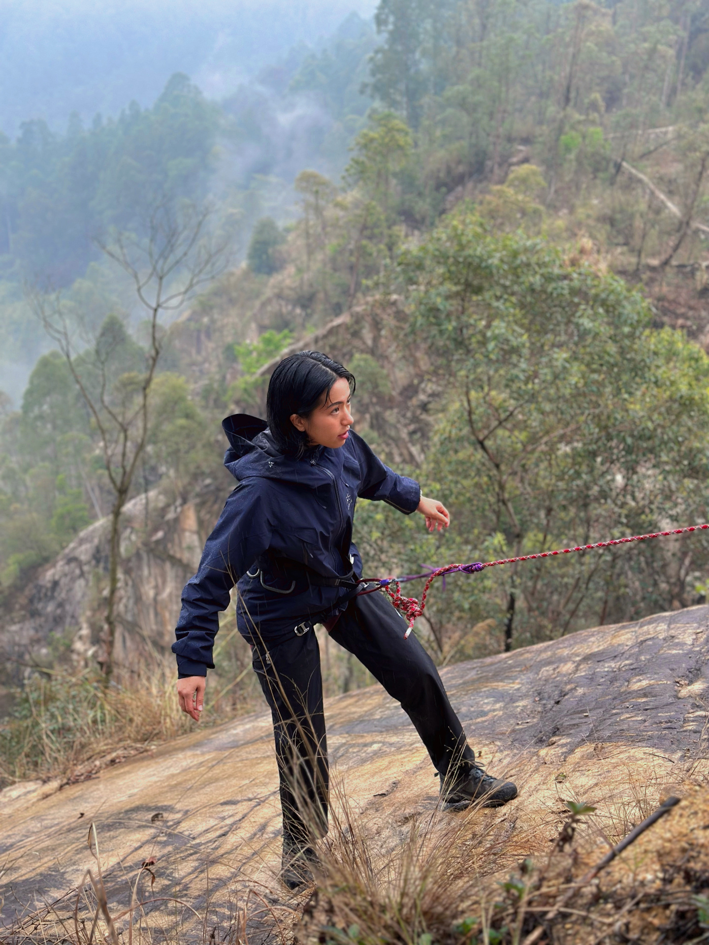 绳索练习｜徒步鬼王山至洞旗峰小环线5km