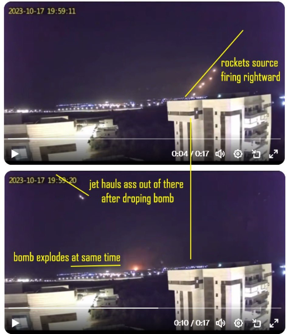 拜登公开否认以色列袭击加沙医院，但监控视频早已指明了凶手

在与内塔尼亚胡会谈时