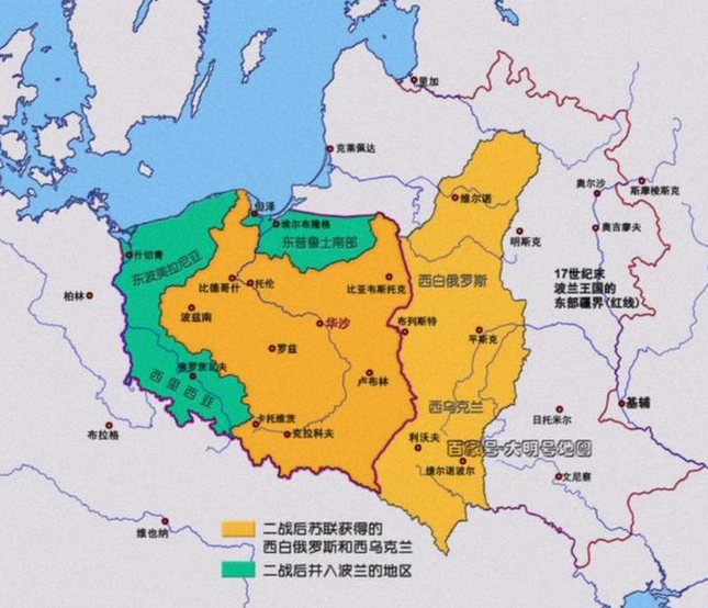 乌克兰土地是俄罗斯送到，波兰土地也是俄罗斯送的，不听话都要拿回来。普京警告波兰，